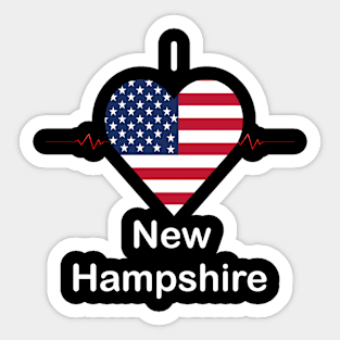 I love New Hampshire Sticker